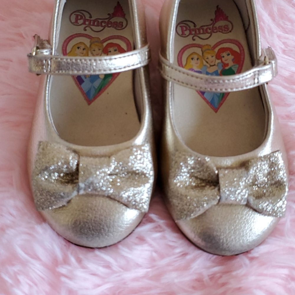 5.5 T Gold Disney Princess Shoes